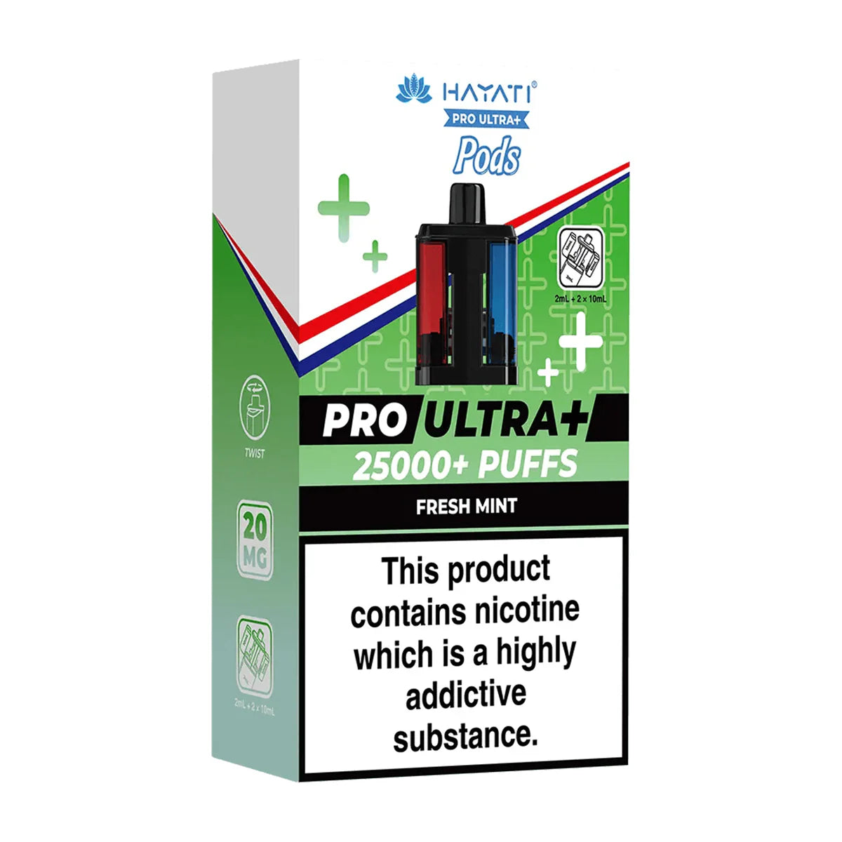 Hayati 25K pro ultra plus prefilled pods