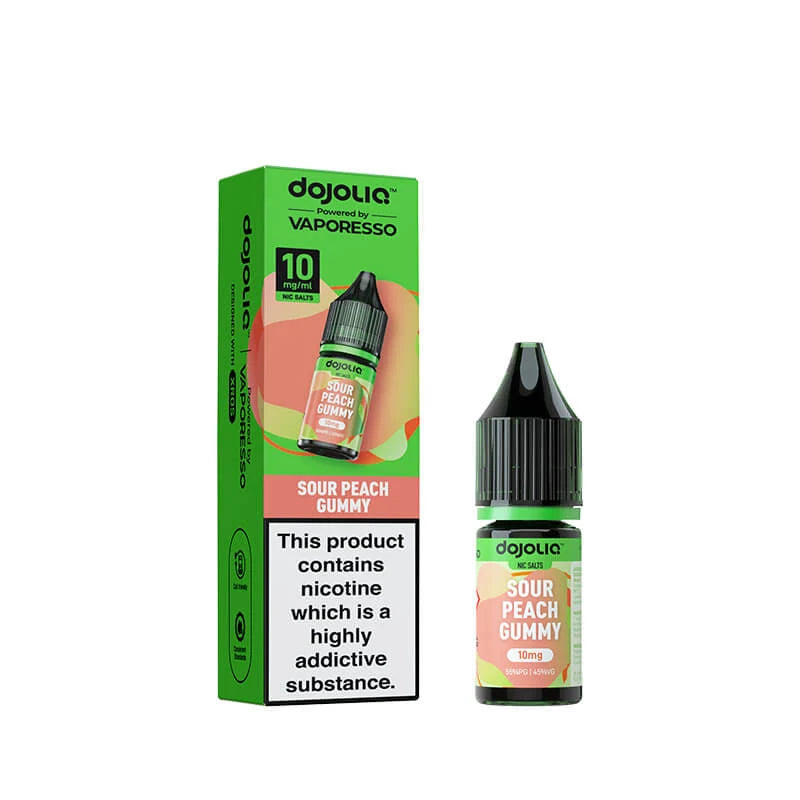 DojoLiq Sour Peach Gummy 10ml Nic Salt E-Liquid by Vaporesso